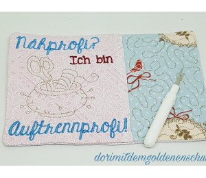 Stickserie ITH Sewing Quotes Mug Rugs